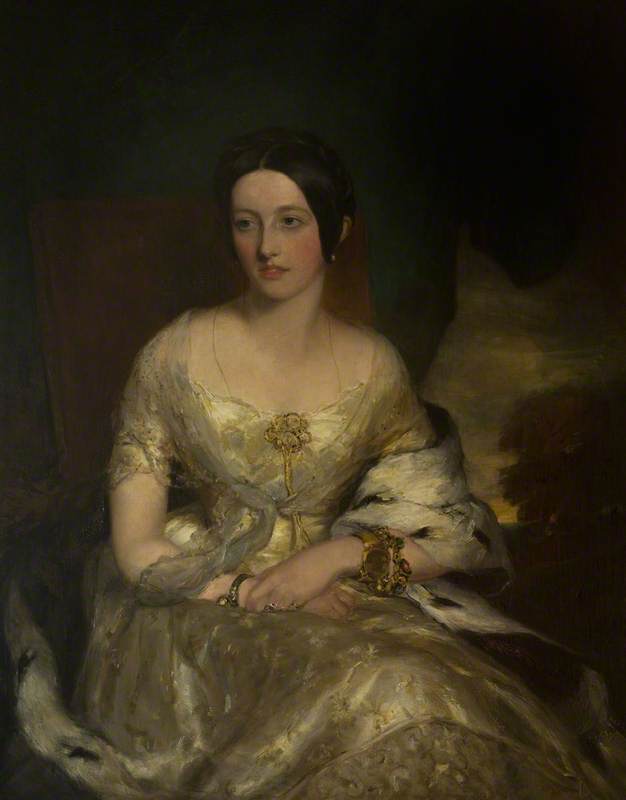Lady Susan Hamilton, Daughter of Alexander, 10th Duke of Hamilton, vintage artwork by Sir Francis Grant, P.R.A., A3 (16x12") Poster Print