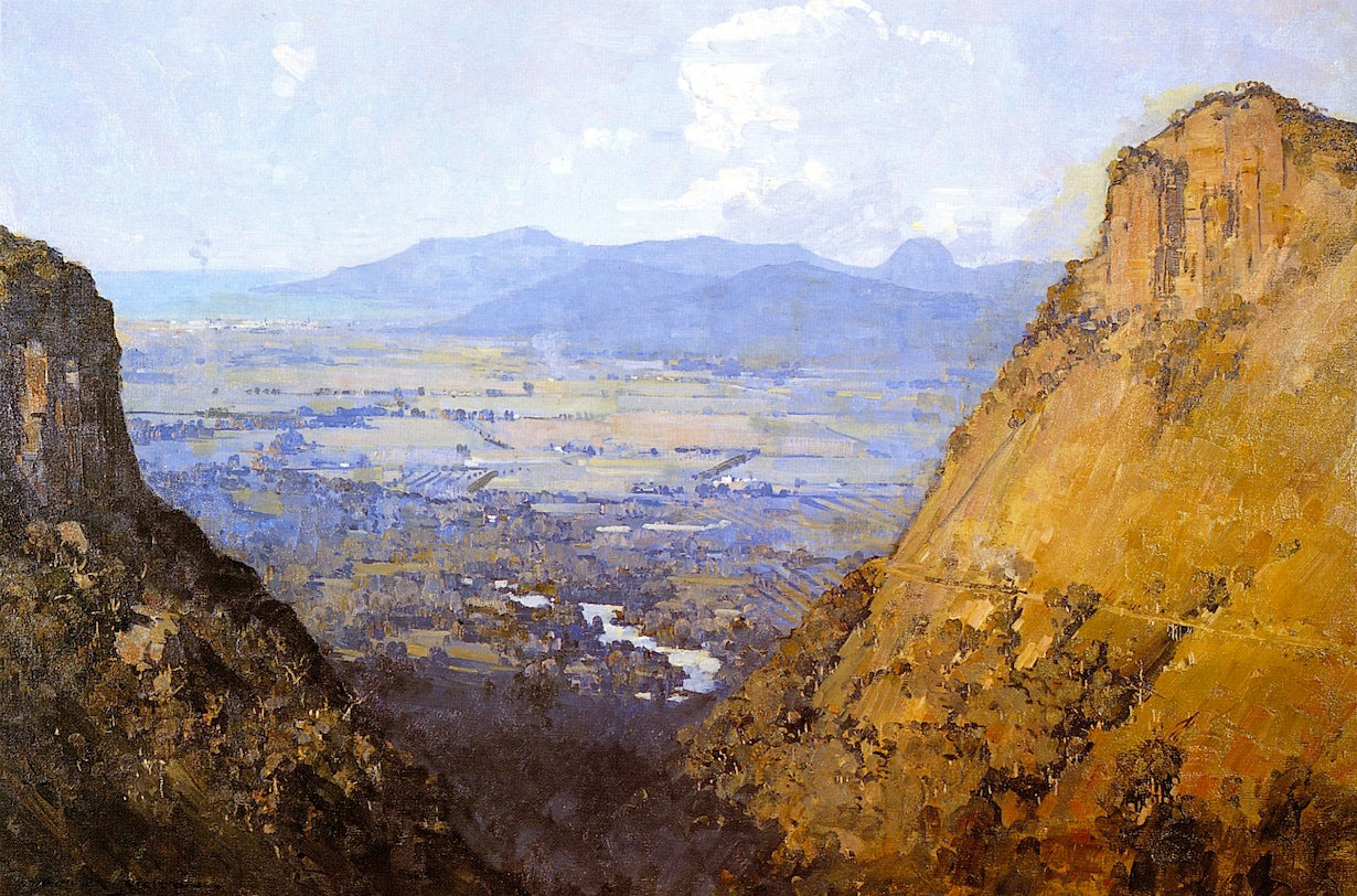 The Barron Gorge and Sugar Plains by Sir Arthur Streeton,A3(16x12")Poster