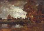 Dedham Lock and Mill, vintage artwork by John Constable, 12x8" (A4) Poster