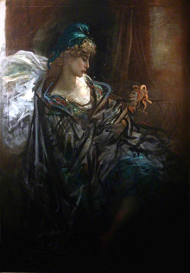 La folie, vintage artwork by Gustave Dore, 12x8" (A4) Poster