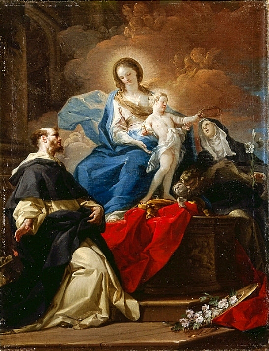 The Madonna and Child with St. Dominic and St. Catherine of Siena, vin ...