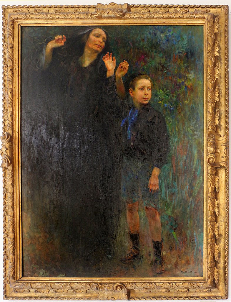 Greetings, vintage artwork by Plinio Nomellini, 12x8" (A4) Poster