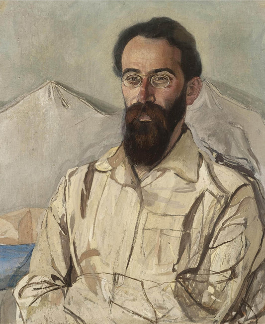 Portrait of Friedrich Krimmer, vintage artwork by Alexander Golovin, 12x8" (A4) Poster