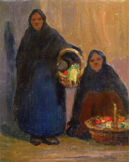 Indian Trinket Sellers by John Young Johnstone,16x12(A3) Poster