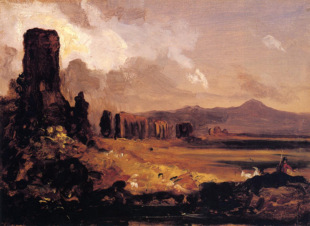 Campagna di Roma, vintage artwork by Henry John Boddington, A3 (16x12") Poster Print