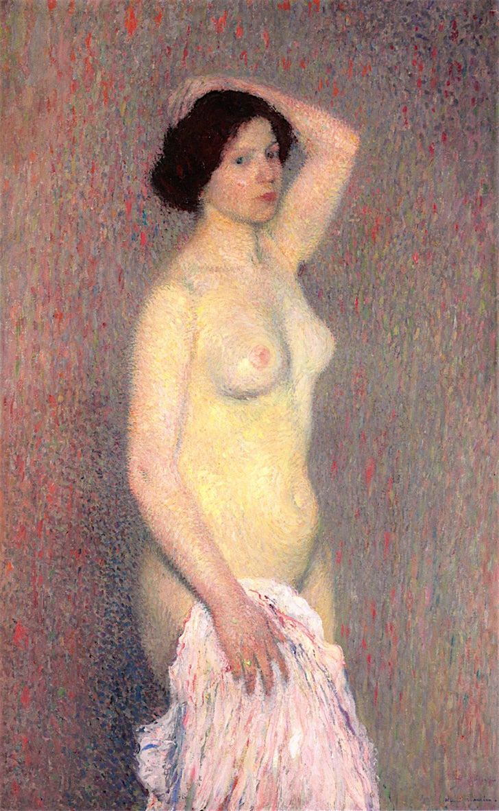 me nue debout un bras leve derriere la tȇte by Henri Martin,A3(16x12")Poster