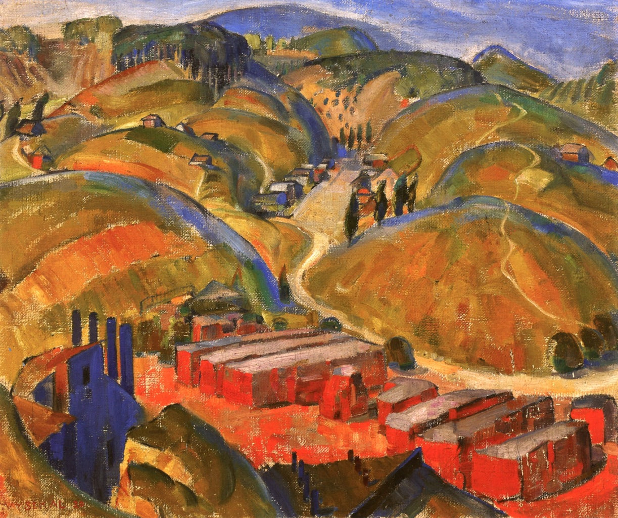 Brick Yard by Edouard Vysekal,16x12(A3) Poster
