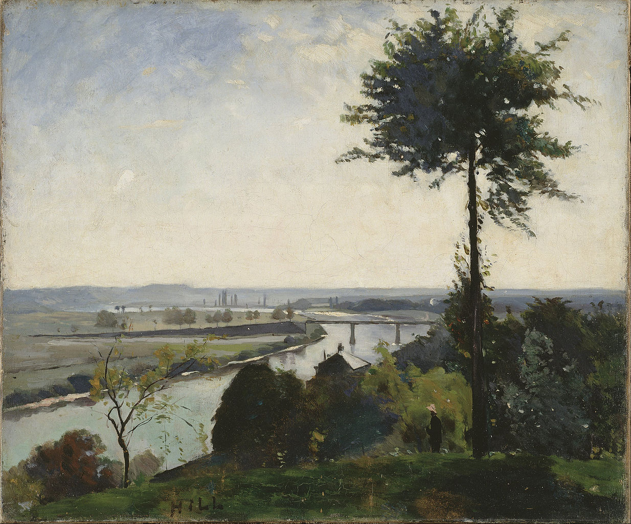 The Tree and the River, vintage artwork by Carl Fredrik Hill, 12x8" (A4) Poster