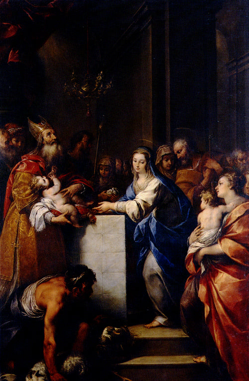 The Purification of the Virgin, vintage artwork by Carlo Francesco Nuvolone, 12x8" (A4) Poster