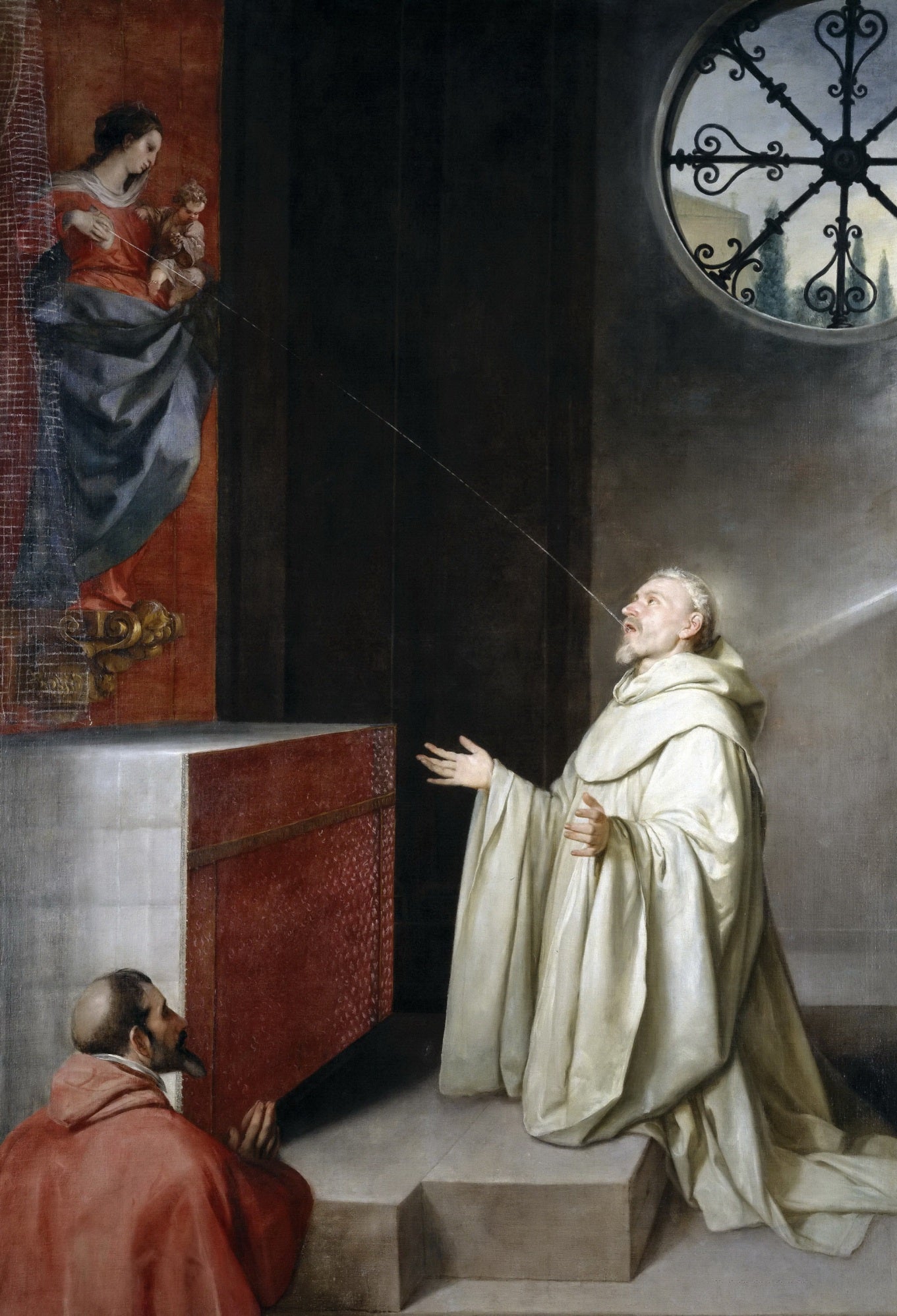 The Vision of St Bernard, vintage artwork by Alonso Cano, 12x8" (A4) Poster
