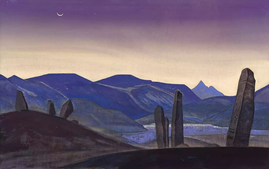 The Black Gobi by Nicholas Roerich,16x12(A3) Poster