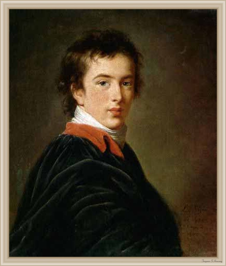 Le Prince Sergei Gagarine, vintage artwork by Élisabeth Vigee-Lebrun, 12x8" (A4) Poster