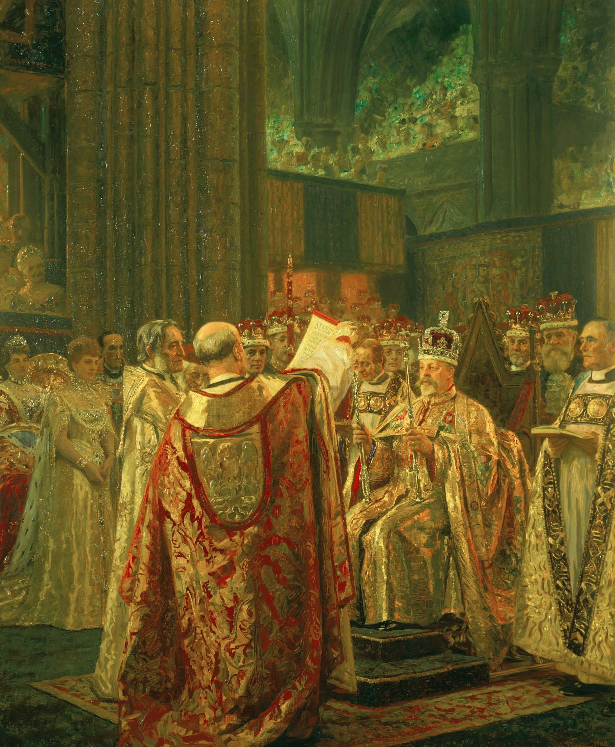 e Coronation of King Edward VII (1841-1910) by Laurits Tuxen,A3(16x12")Poster