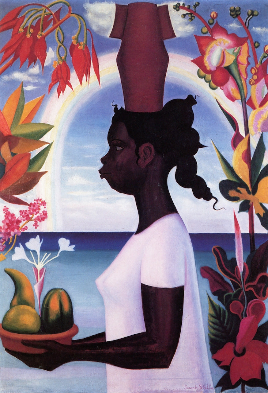 Joy of Living, vintage artwork by Joseph Stella, 12x8" (A4) Poster