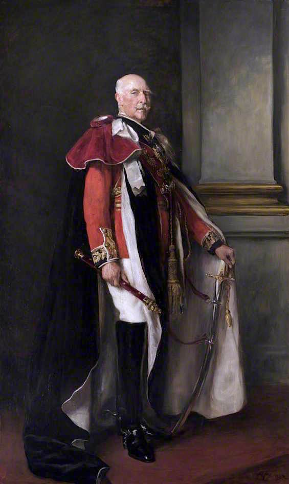 Field Marshal HRH Arthur William Patrick Albert, Duke of Connaught and Strathearn, vintage artwork by Arthur Stockdale Cope, 12x8" (A4) Poster