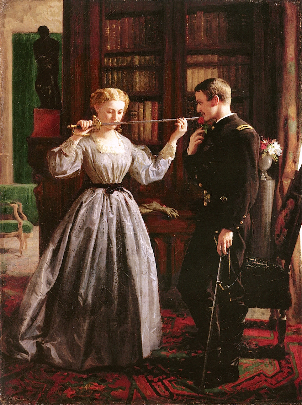 The Consecration, 1861, vintage artwork by George Cochran Lambdin, 12x8" (A4) Poster