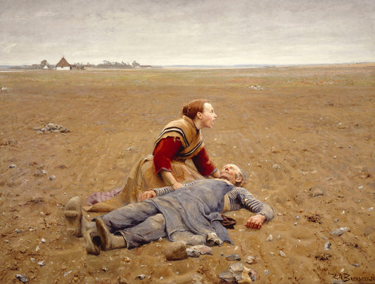 Worn Out by Hans Andersen Brendekilde,A3(16x12")Poster
