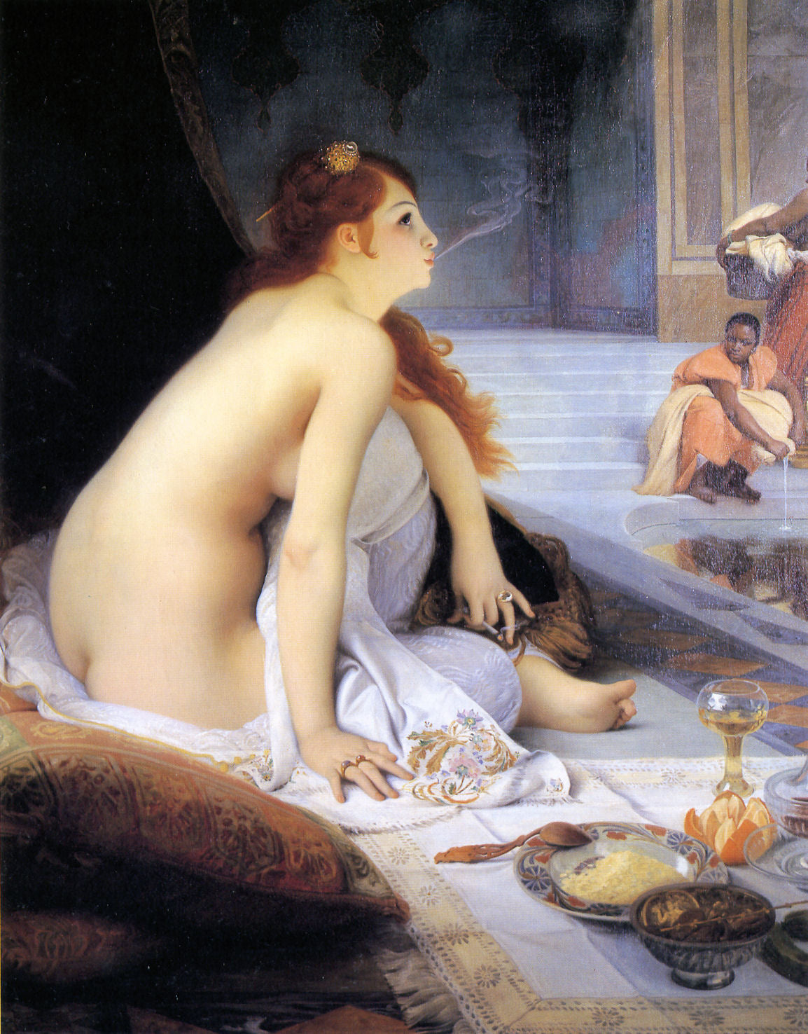 The White Slave, vintage artwork by Jean-Jules-Antoine Lecomte du Nouÿ, 12x8" (A4) Poster
