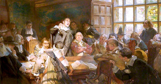 The Puritans, vintage artwork by Edgar Bundy, 12x8" (A4) Poster