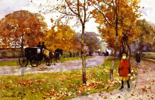 Victoria Road, Helensburgh, vintage artwork by Edward Arthur Walton, R.S.A., P.R.S.W., 12x8" (A4) Poster