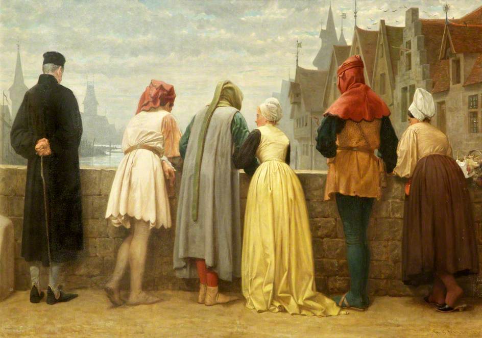 What Is It?, vintage artwork by Henry Stacy Marks, 12x8" (A4) Poster