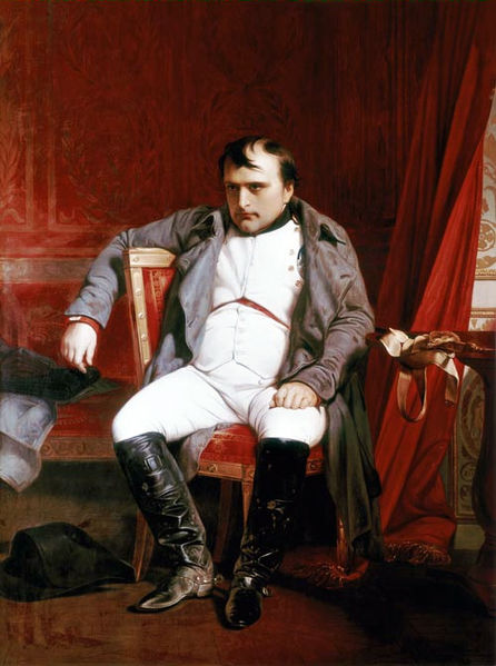 Napoleon Abdicated in Fontainbleau, vintage artwork by Paul Delaroche, A3 (16x12") Poster Print