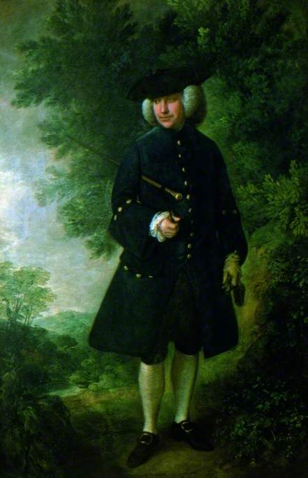 Dr Rice Charleton, vintage artwork by Thomas Gainsborough, 12x8" (A4) Poster