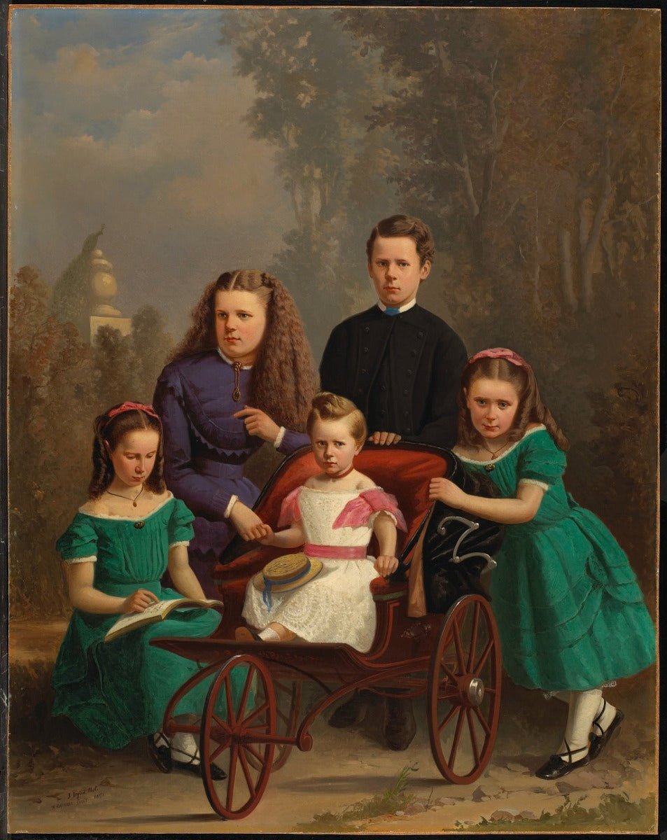 The McFarlane Children, vintage artwork by William Raphael, 12x8" (A4) Poster