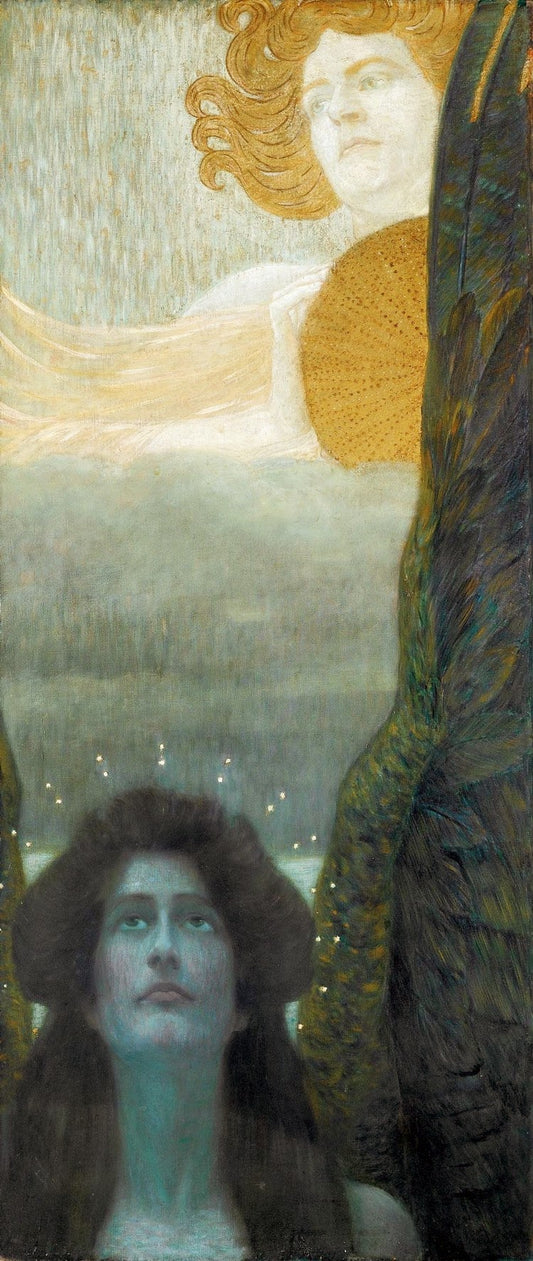 Day and Twilight, vintage artwork by Wilhelm List, 12x8" (A4) Poster