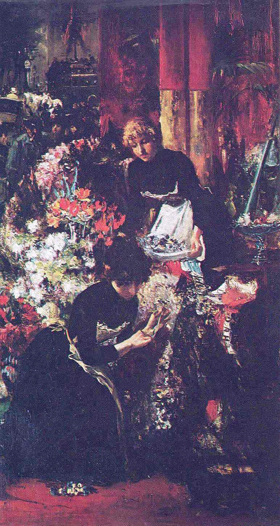 Street Flower Vendor by Juan Luna y Novicio,A3(16x12")Poster