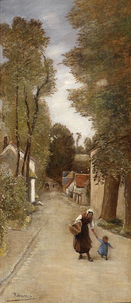 Country Idyll, vintage artwork by Rudolf Ribarz, 12x8" (A4) Poster