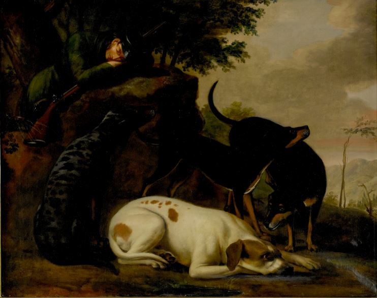 Hunter's Rest, vintage artwork by Pehr Berggren, 12x8" (A4) Poster