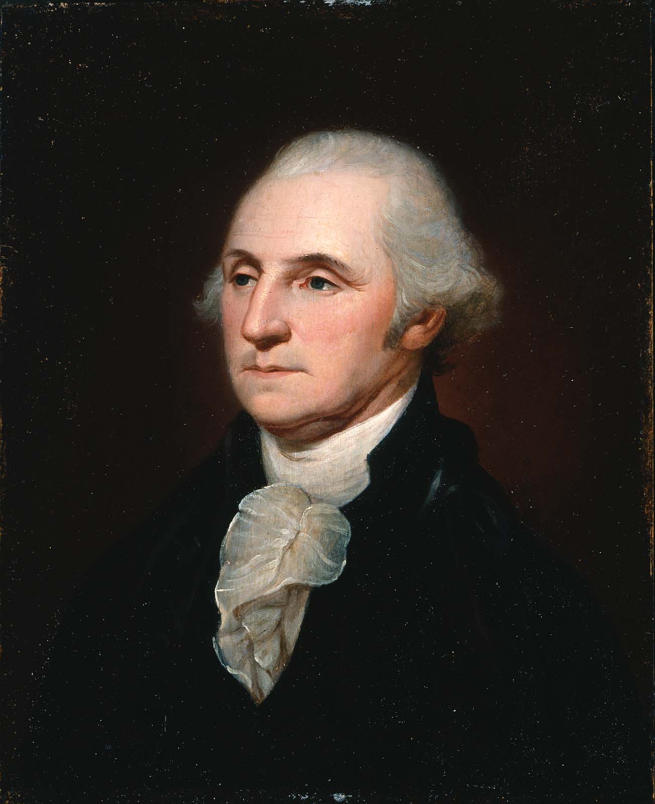 Head of Washington, vintage artwork by Charles Willson Peale, 12x8" (A4) Poster