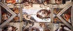 The ceiling of the Sistine Chapel (detail), vintage artwork by Michelangelo, A3 (16x12") Poster Print