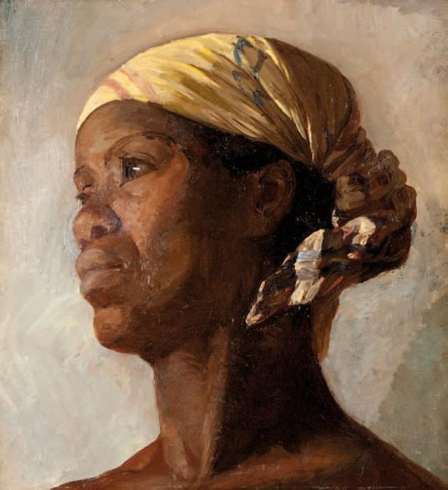 Portrait of a Moorish Woman by Jose Silbert,A3(16x12")Poster
