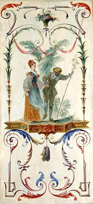 The Faun, vintage artwork by Jean-Antoine Watteau, 12x8" (A4) Poster