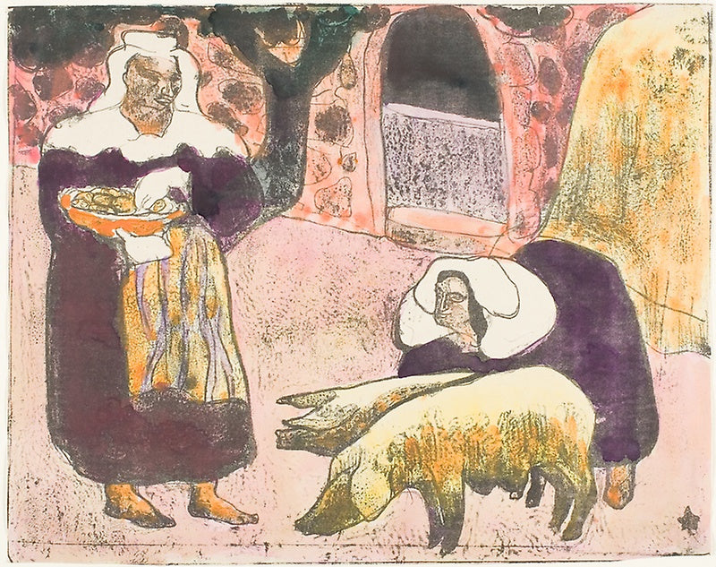 Breton Women by Emile Bernard,A3(16x12")Poster