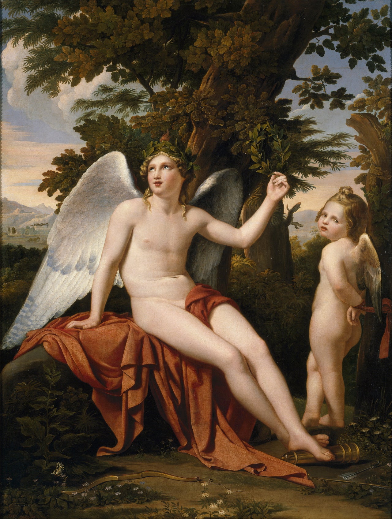 Divine Love and Profane Love, vintage artwork by Jose de Madrazo y Agudo, 12x8" (A4) Poster