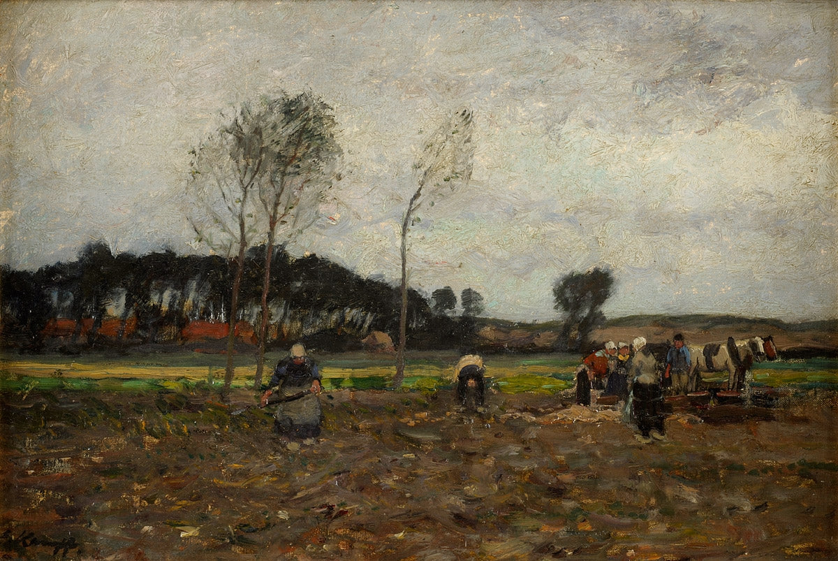 Potato Harvest by Eugen Kampf,A3(16x12")Poster