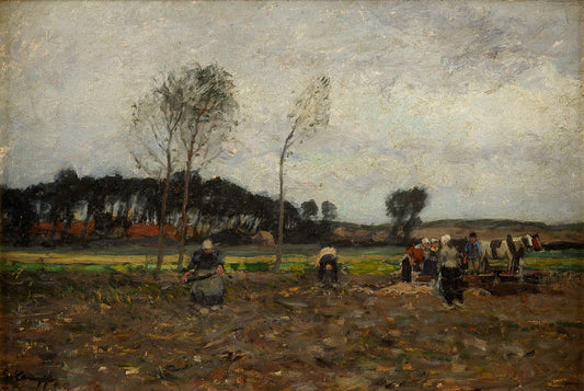 Potato Harvest by Eugen Kampf,A3(16x12")Poster