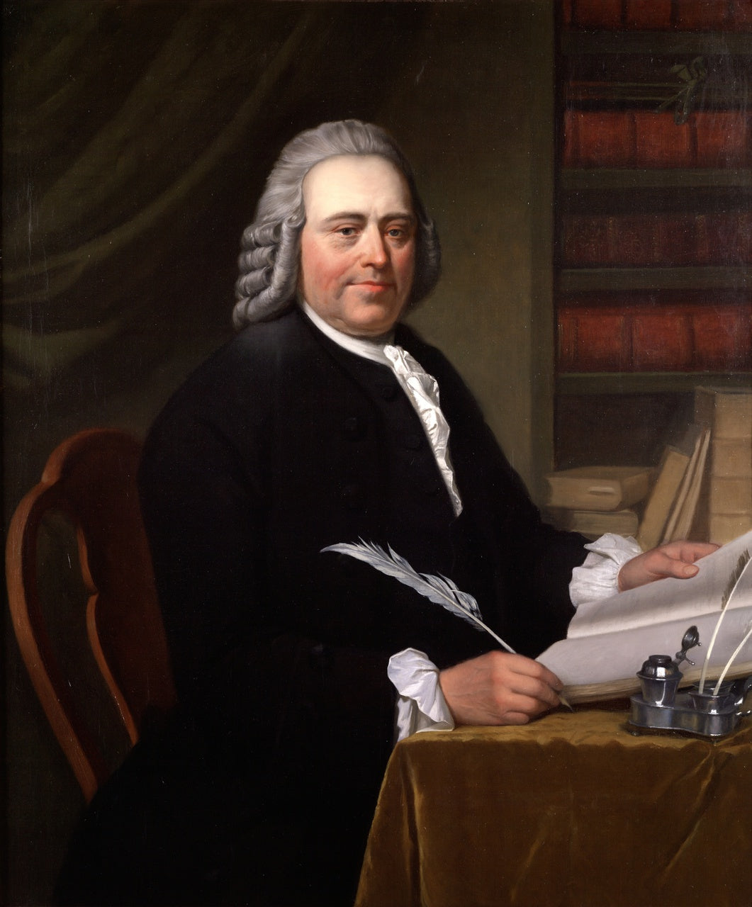 Portrait of Pieter Teyler van der Hulst, vintage artwork by Hendrik Jacobus Scholten, 12x8" (A4) Poster