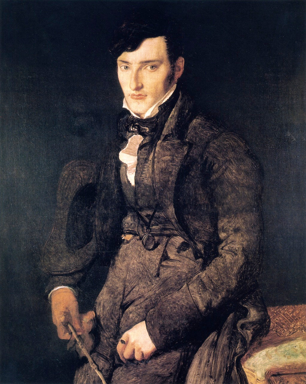 Jean-Pierre-François Gilibert, vintage artwork by Jean-Auguste-Dominique Ingres, 12x8" (A4) Poster