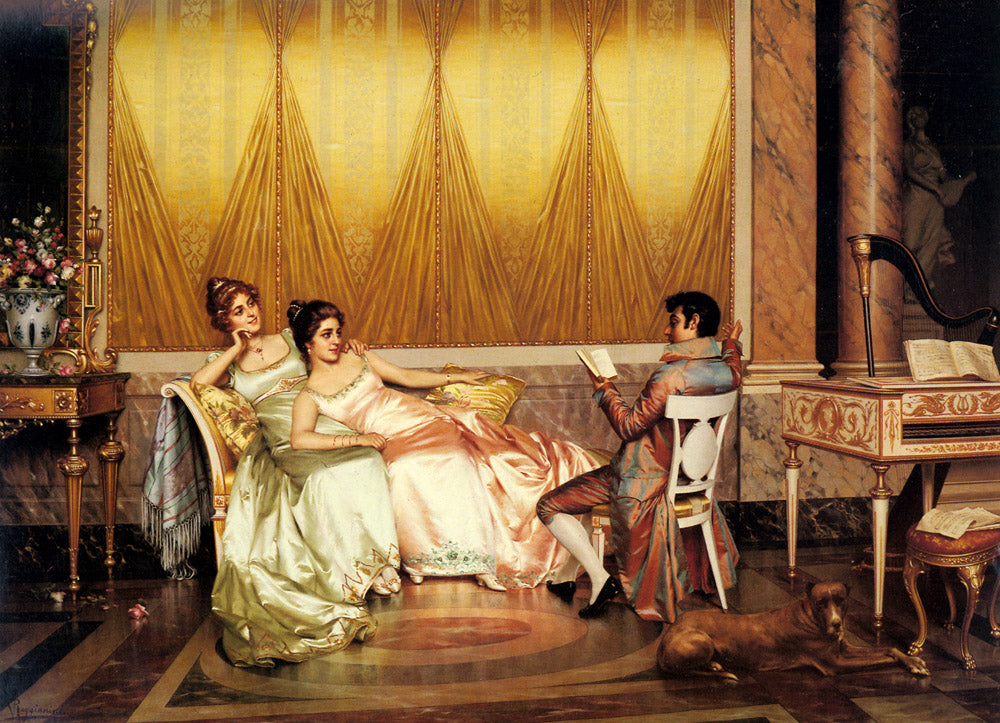 The Poetry Reading by Vittorio Reggianini,A3(16x12")Poster