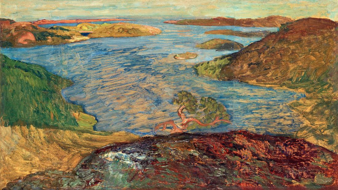 View from Ringkallen, Nordingrå by Helmer Osslund,A3(16x12")Poster