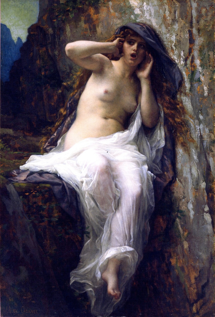 The Nymph Echo, vintage artwork by Alexandre Cabanel, 12x8" (A4) Poster