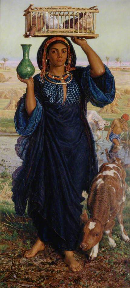 The Afterglow in Egypt, vintage artwork by William Holman Hunt, 12x8" (A4) Poster