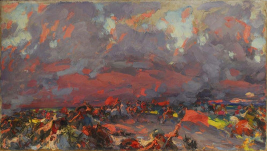 October in the Village by Abram Efimovich Arkhipov,A3(16x12")Poster