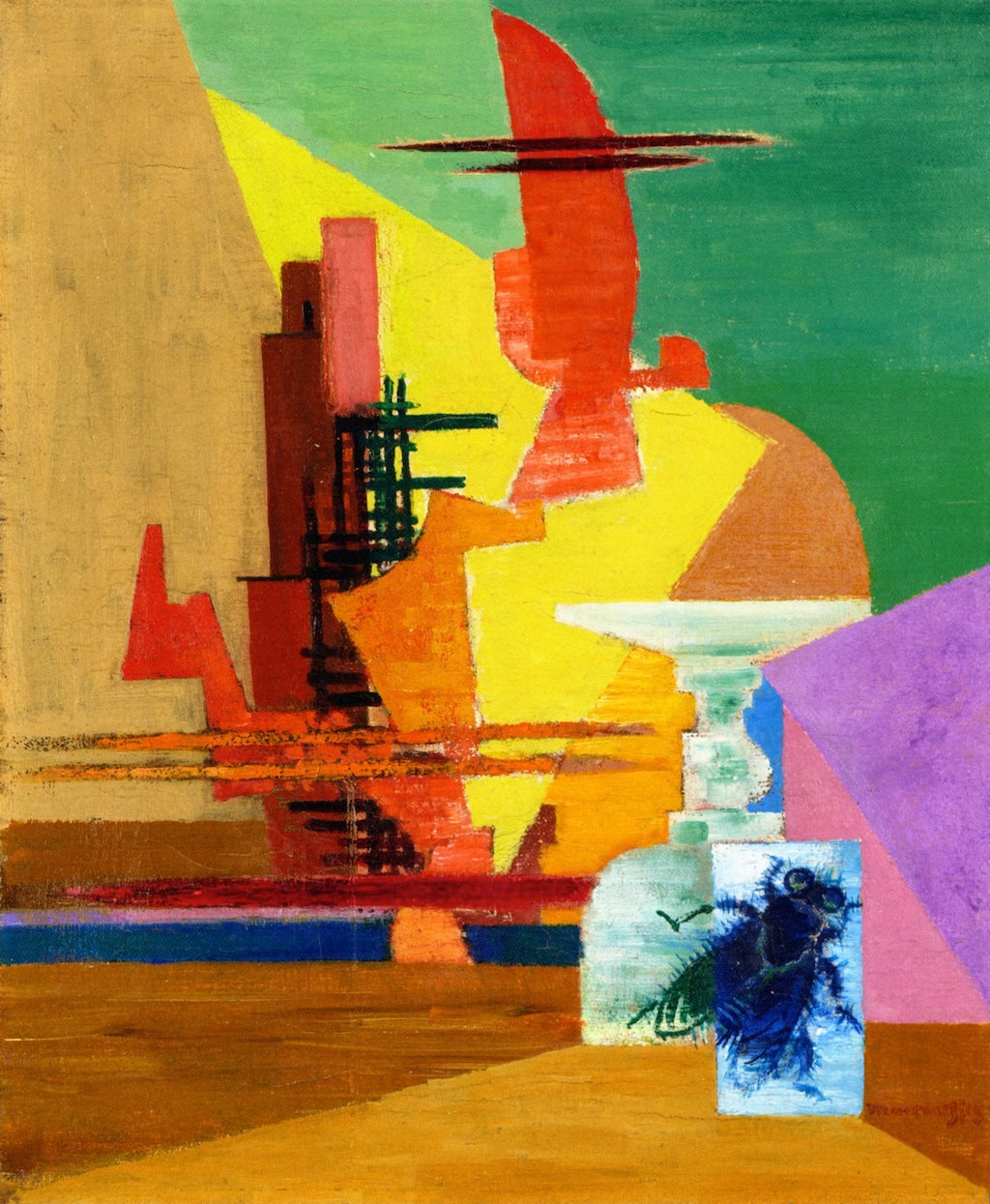 The Large Fly, vintage artwork by Louis Marcoussis, 12x8" (A4) Poster