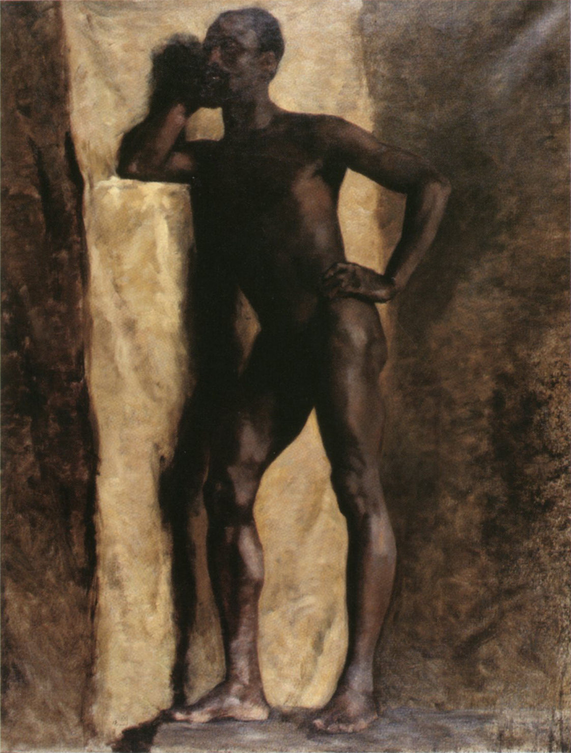 Standing Black Man by emile Friant,A3(16x12")Poster
