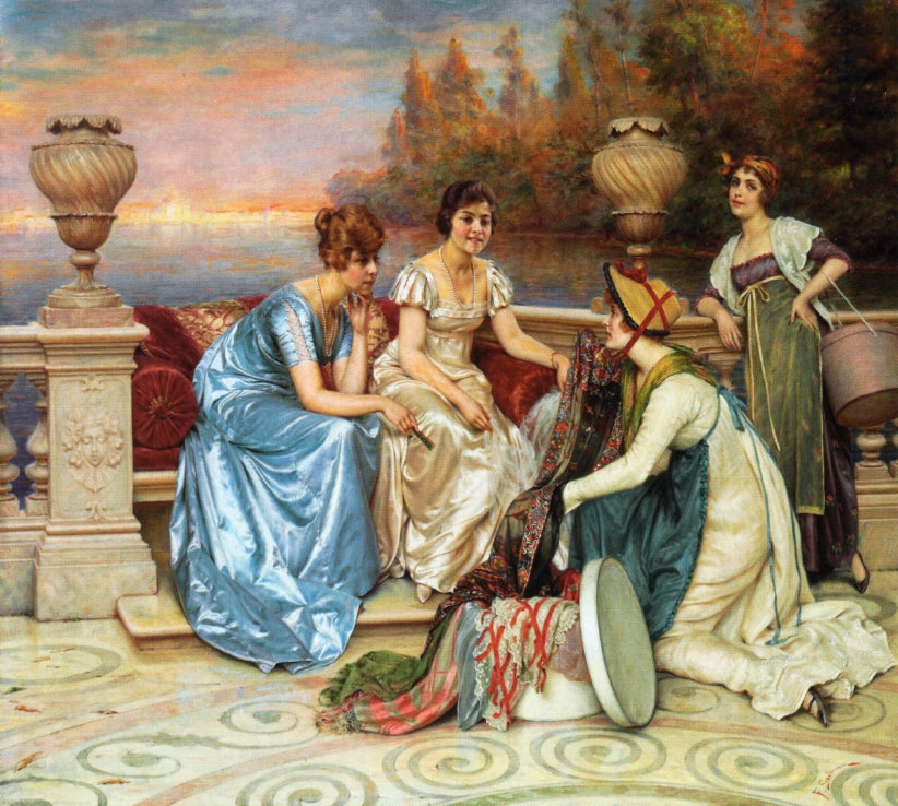 Choosing the Finest, vintage artwork by Charles Joseph Frederick Soulacroix, 12x8" (A4) Poster